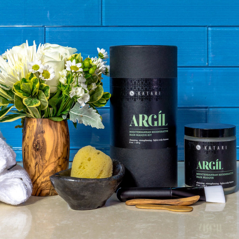 Green clay masque kit: mixing accessories & application tools - Argil - Katari Beauty