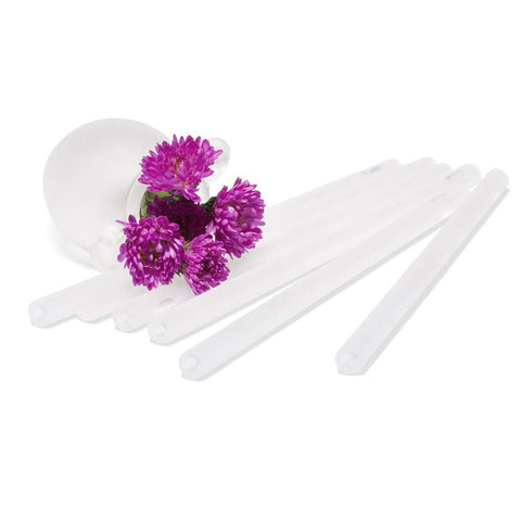 Hand blown frosted glass straws for drinks / pipettes for oils blends and amphora with flowers