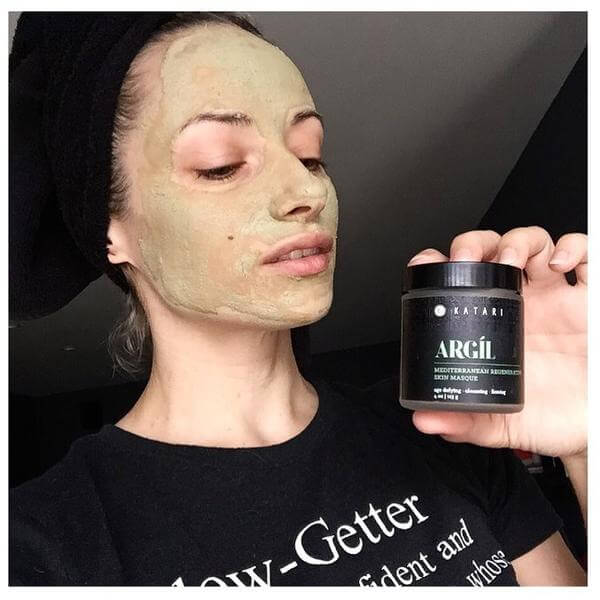 Weekends are for @pampering 🙌 and this Argil green clay powder @kataribeauty