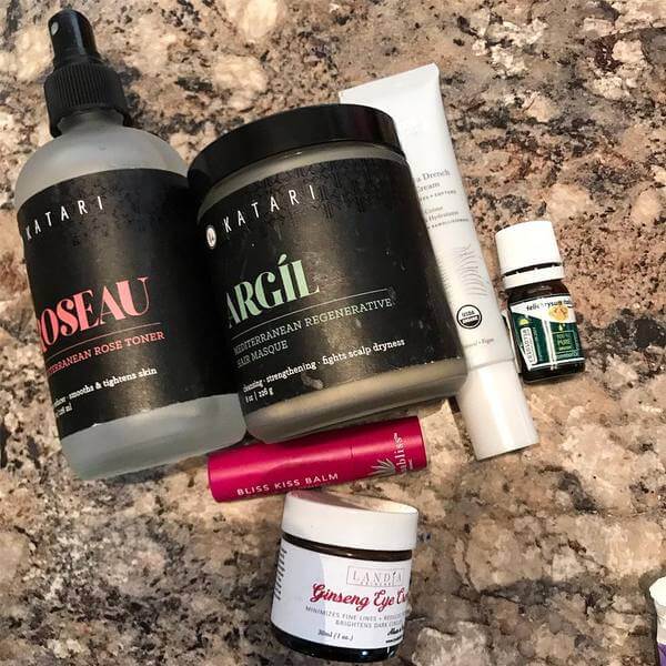 My morning lineup with @kataribeauty