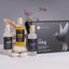 Katari Géran geranium water, Hoba jojoba oil and Argil green clay with a linen bag