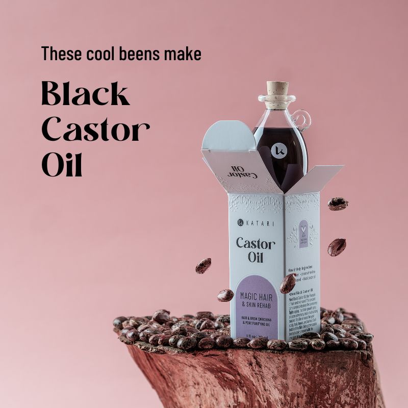 Black Castor Oil | 100% pure, cold-pressed moisturizing oil for hair & brows