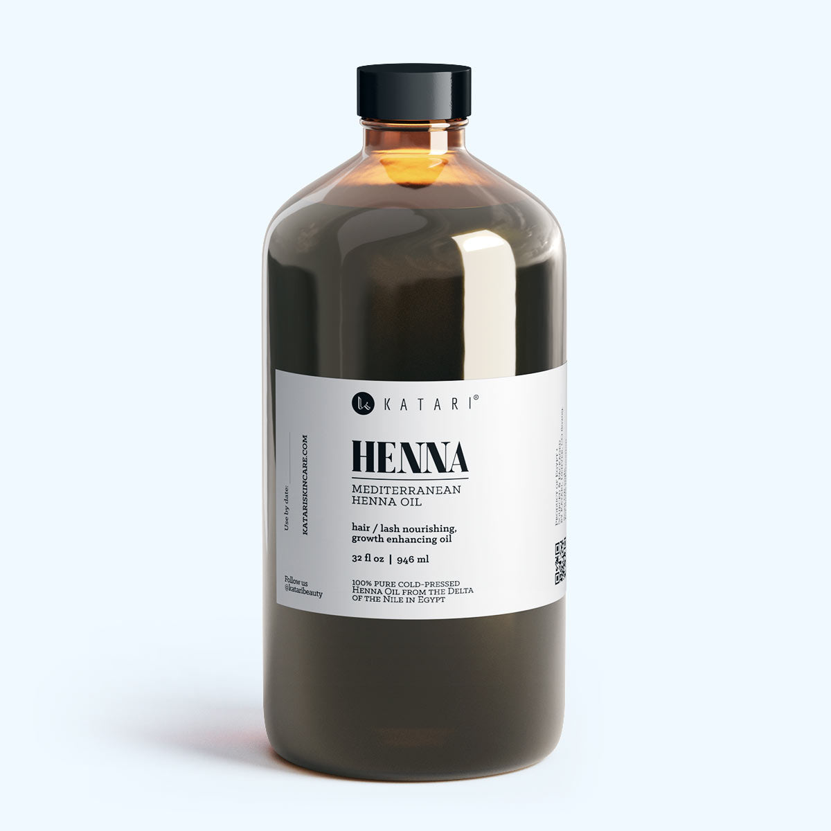 HENNA HUILE | Huile 100% pure et pressée à froid pour sourcils en bonne santé, cils et cheveux brillants