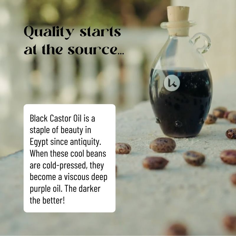 Black Castor Oil | 100% pure, cold-pressed moisturizing oil for hair & brows