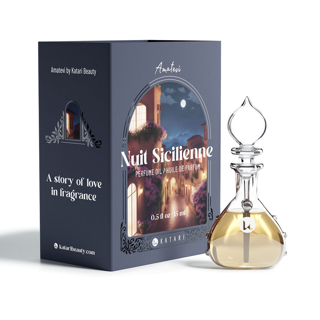 Amatevi - Nuit Sicilienne | Huile de Parfum (100% pure, sans alcool, fabriquée en France)