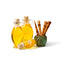 4-pack of reusable pigment & oil applicators, handcarved sustainable olive wood 3" long - Katari Beauty