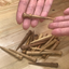 4-pack of reusable pigment & oil applicators, handcarved sustainable olive wood 3" long - Katari Beauty